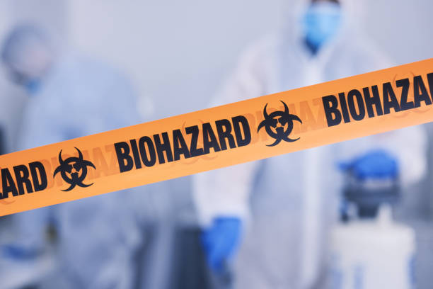 Professional Blood Cleanup technician working in Califon, NJ